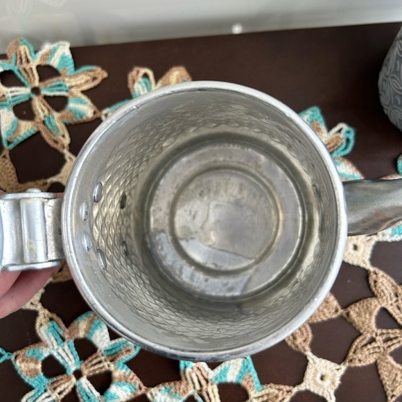 Vintage Tea Kettle, Jasmine Thai pattern Embossed aluminum Diamond Brand - Picture 5 of 12